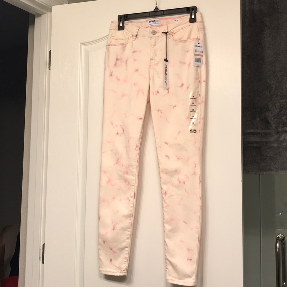 William Rast Skinny Ankle Tie Dye Jeans